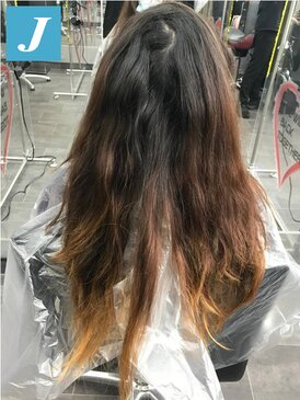 Capelli donna prima del Degradé ramato