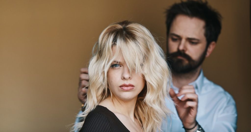 La frangia realizzata con il Taglio Punte Aria