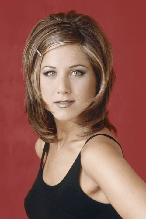 jennifer aniston con tecnica colore capelli meches