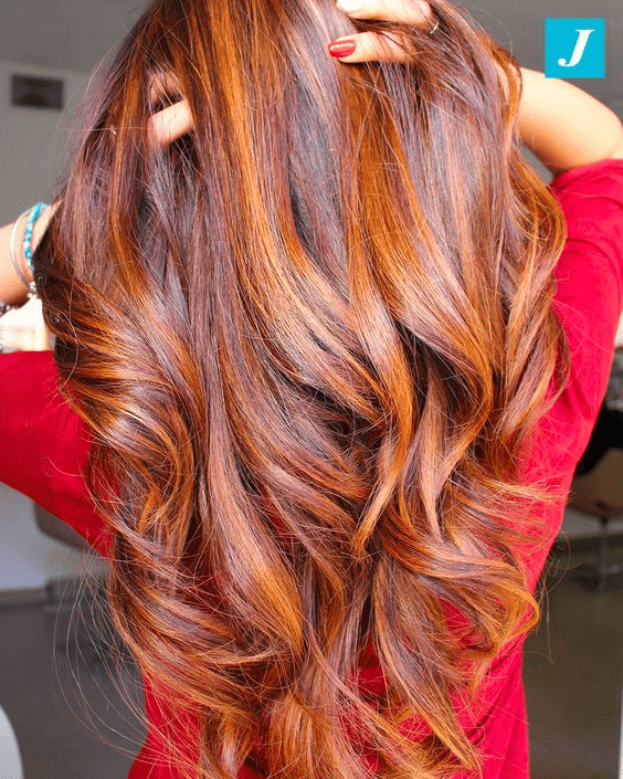 colore capelli rosso rame per autunno